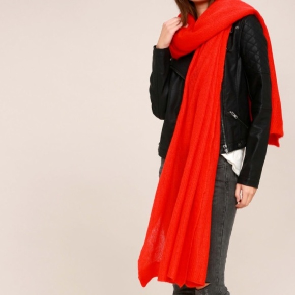 Free People Kennedy Waffl Knit SOFT Scarf NWT HP - Picture 4 of 8